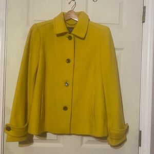 Lands' End Mustard Yellow Jacket